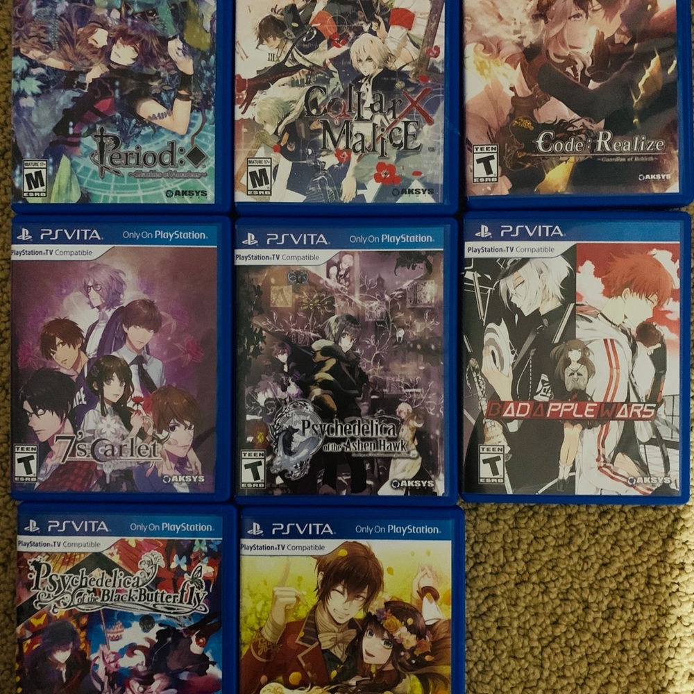 Playstation vita otome games lot #psvita